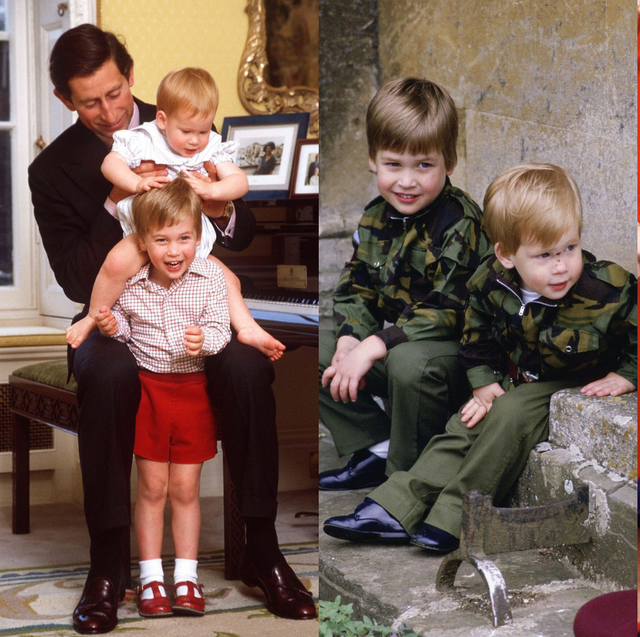 prince harry and prince william childhood photos