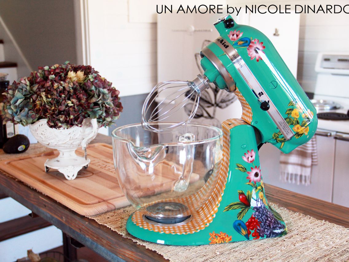 Gorgeous Hand Crafted Miniature Kitchenaid Mixer - Sweet Anne Designs