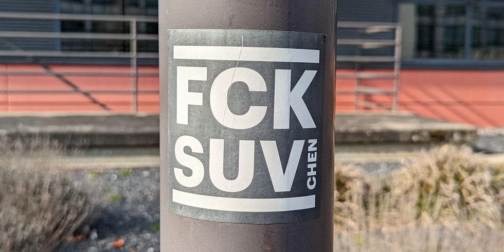 fck suv sticker in luxembourg city