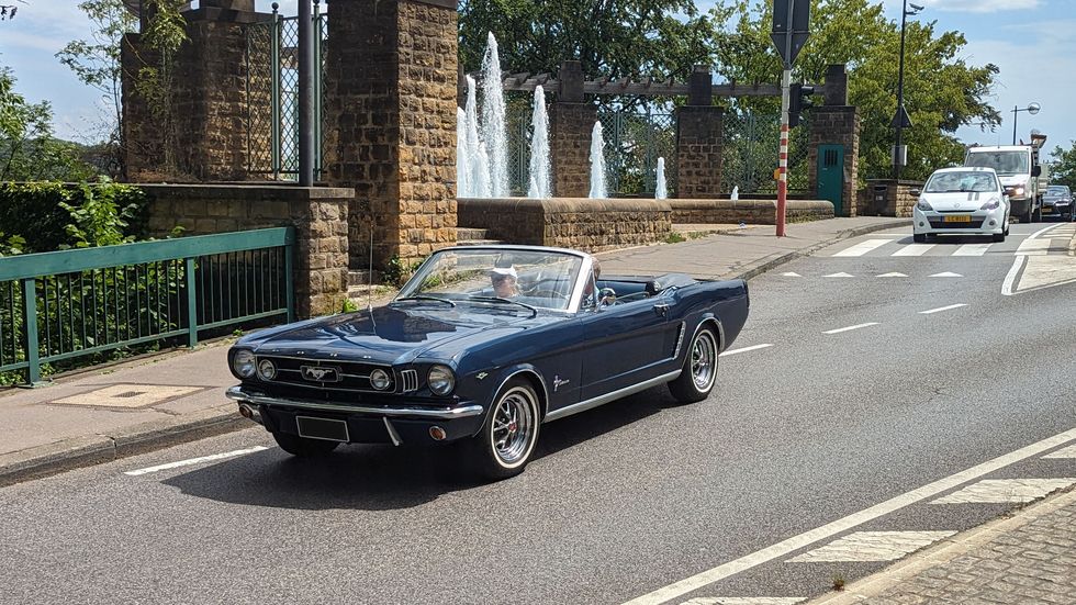 1965 ford mustang convertible in luxembourg city