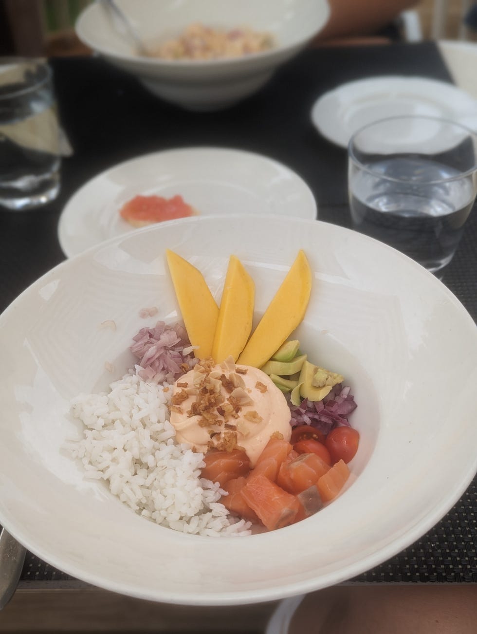 poke bowl at grand hyatt la manga