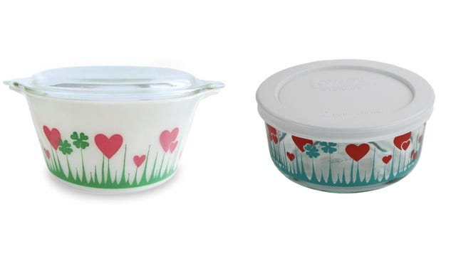 Pyrex Reissues Lucky In Love Pattern History of Pyrex Lucky In Love