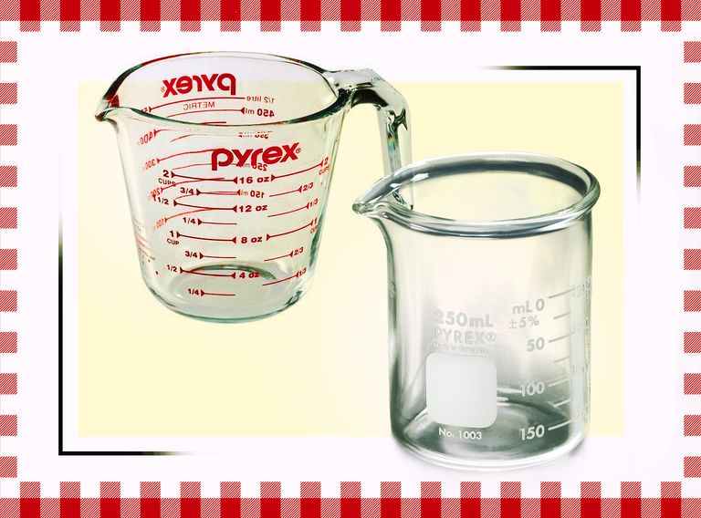 deep measuring cup with wire handle