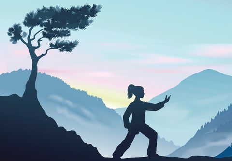 People in nature, Sky, Silhouette, Mountain, Summit, Illustration, Cloud, Physical fitness, Happy, Hill, 