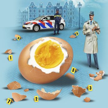 illustratie van een gekookt ei