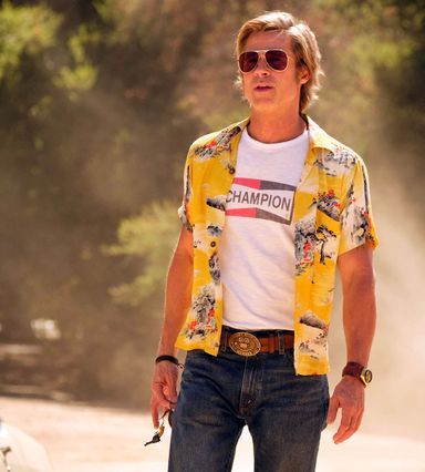 Brad Pitt's 'Once Upon a TimeIn Hollywood' Champion Logo Tee