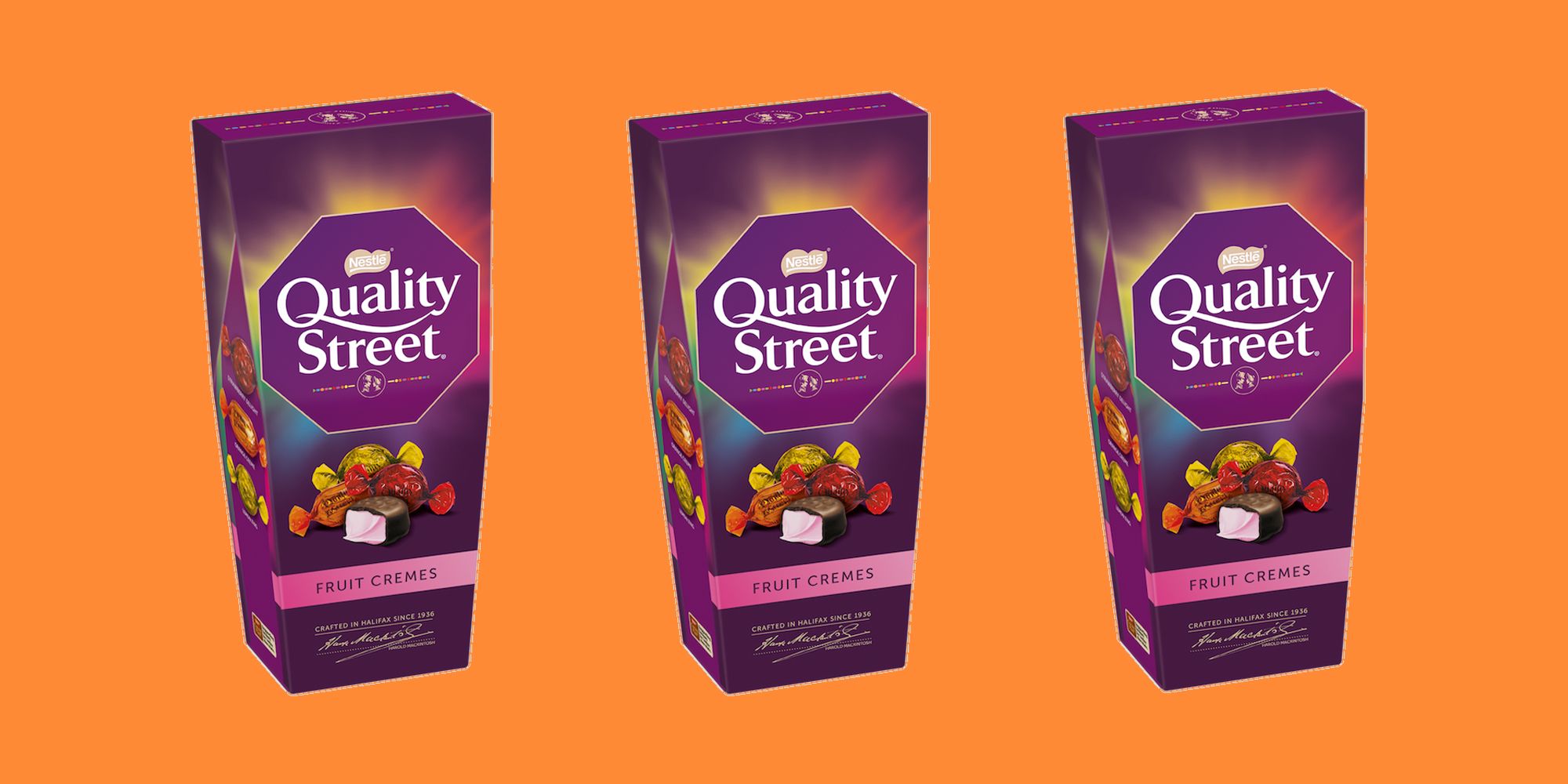 A Quality Street Fruit Creme Selection Box Exists