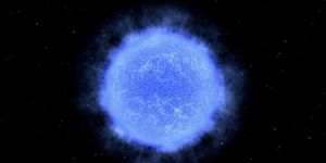neutron star forms when the core of a dying star collapses into a super dense state