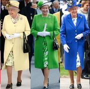 queen elizabeth's regal rainbow style through the years