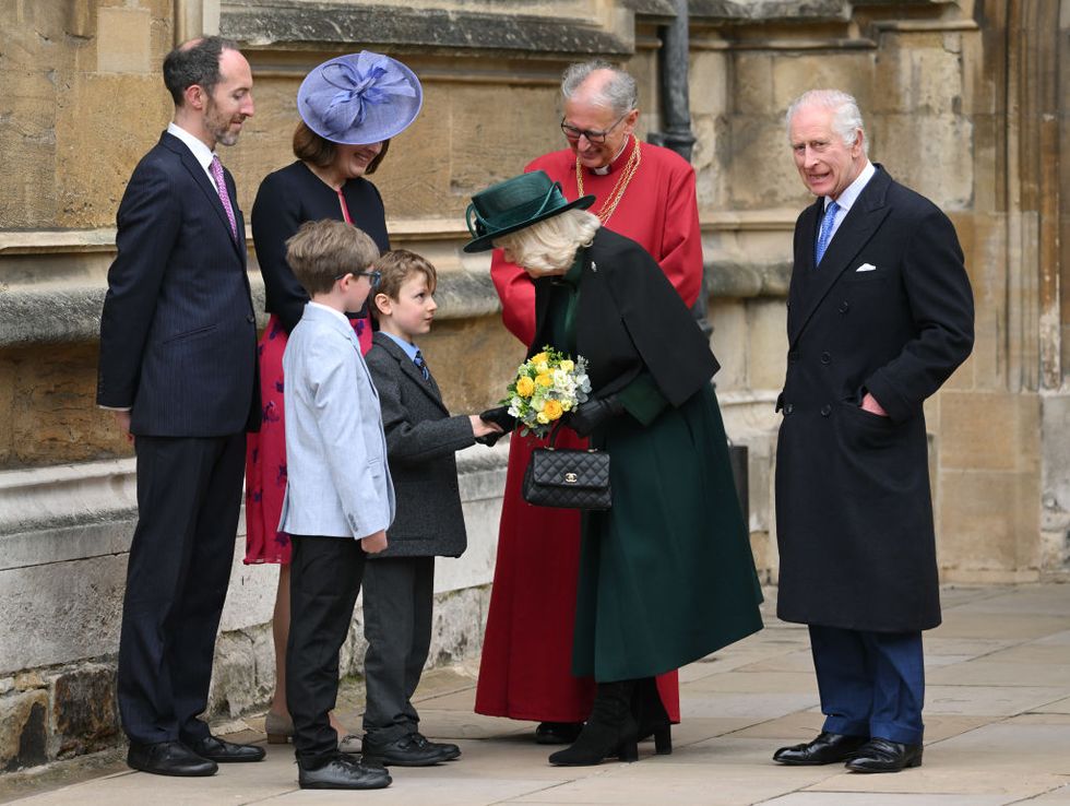 the royal family attend the 2024 easter mattins service