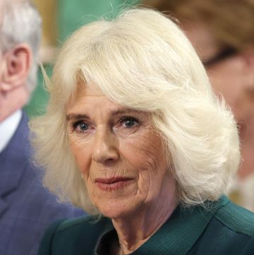 queen camilla wears green to an event in belfast