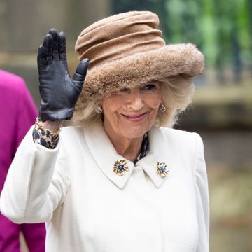 queen camilla attends the royal maundy service at worcester cathedral