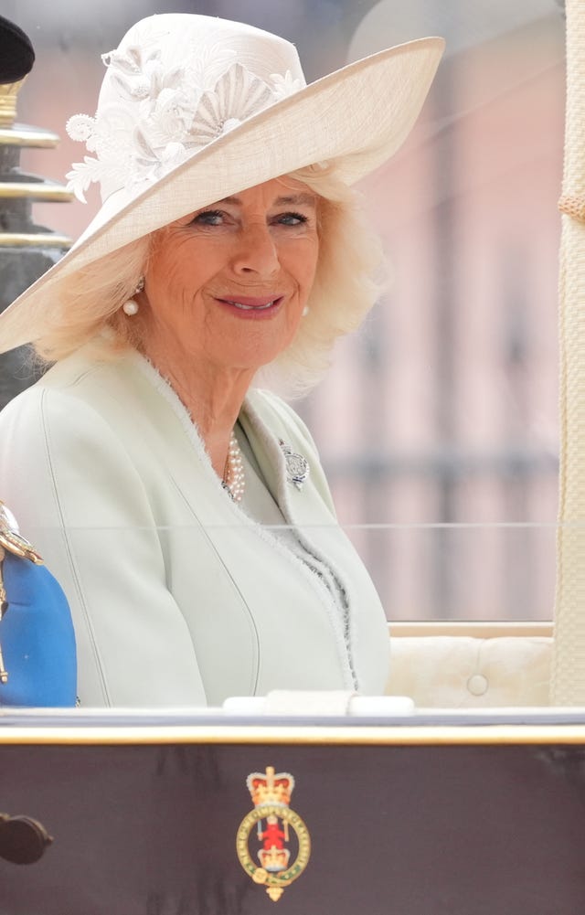 See Photos of Queen Camilla at Trooping the Colour 2024