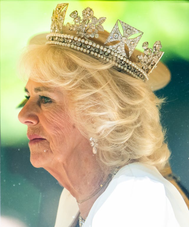 Queen Camilla Wears the Diamond Diadem for the Second Time