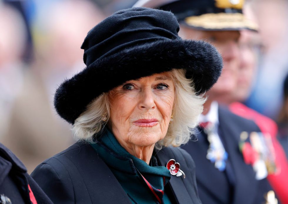 queen camilla attends the 95th year of the field of remembrance
