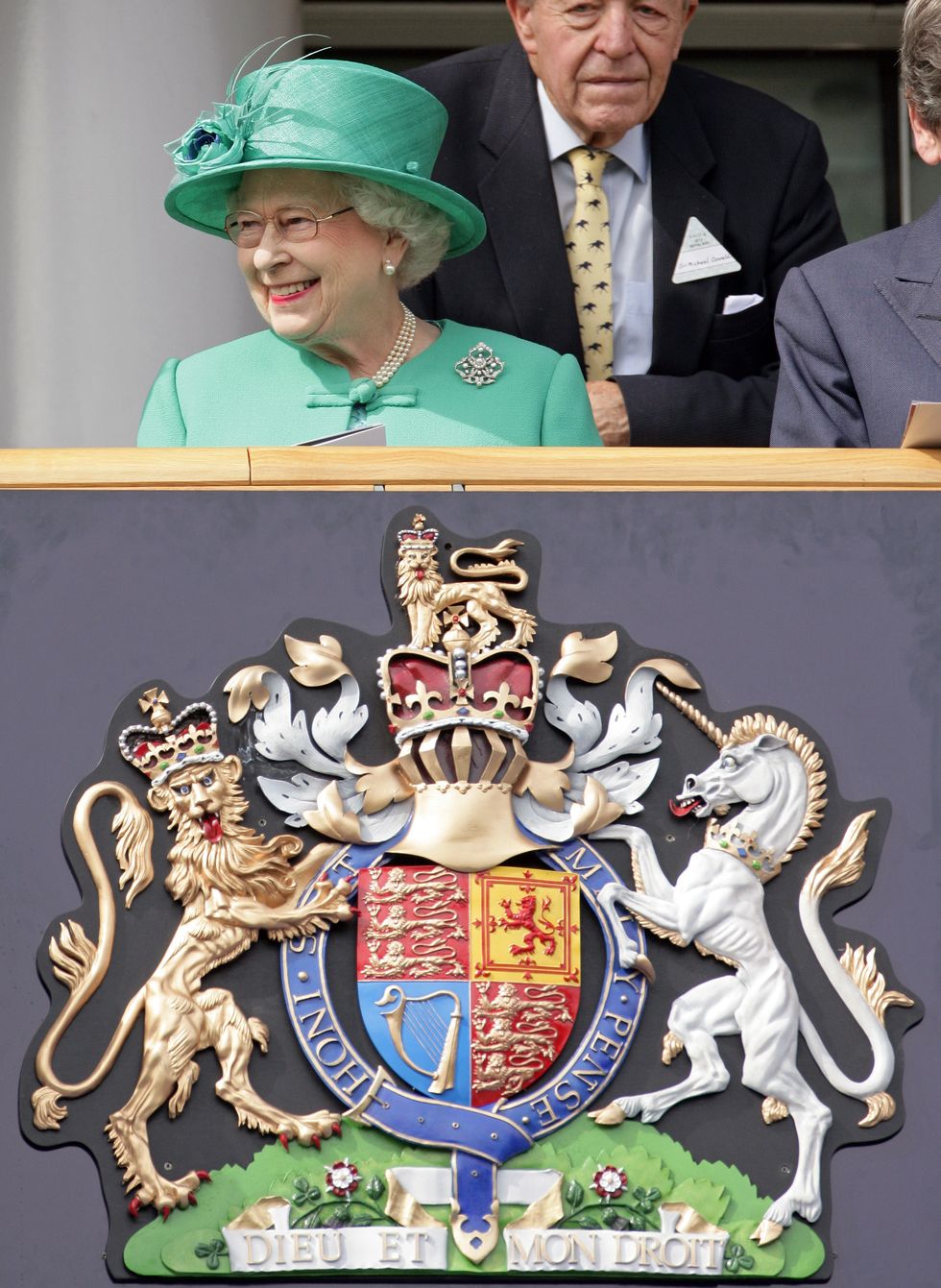 queen elizabeth and the royal arms