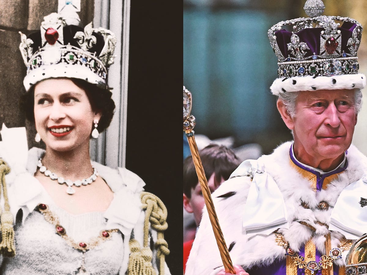 Comparing the coronation of King Charles and Queen Elizabeth - The