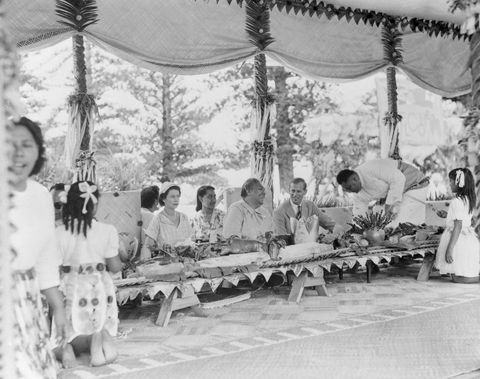 Royalty at Tonga Feast