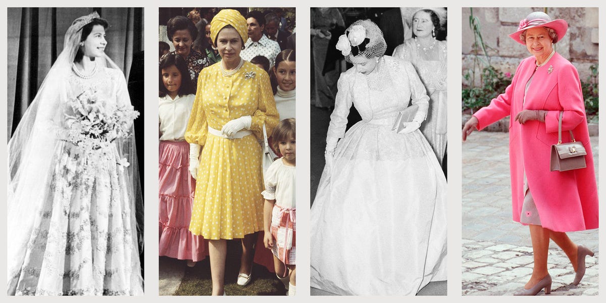 Queen Elizabeth II's iconic fashion revealed, from her brightly colored  dresses to her signature handbag