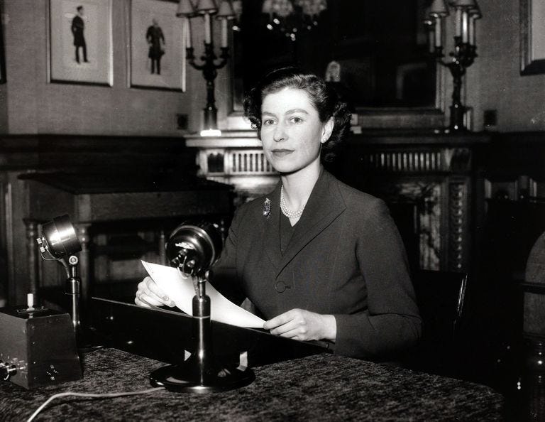 queen elizabeth's first christmas broadcast