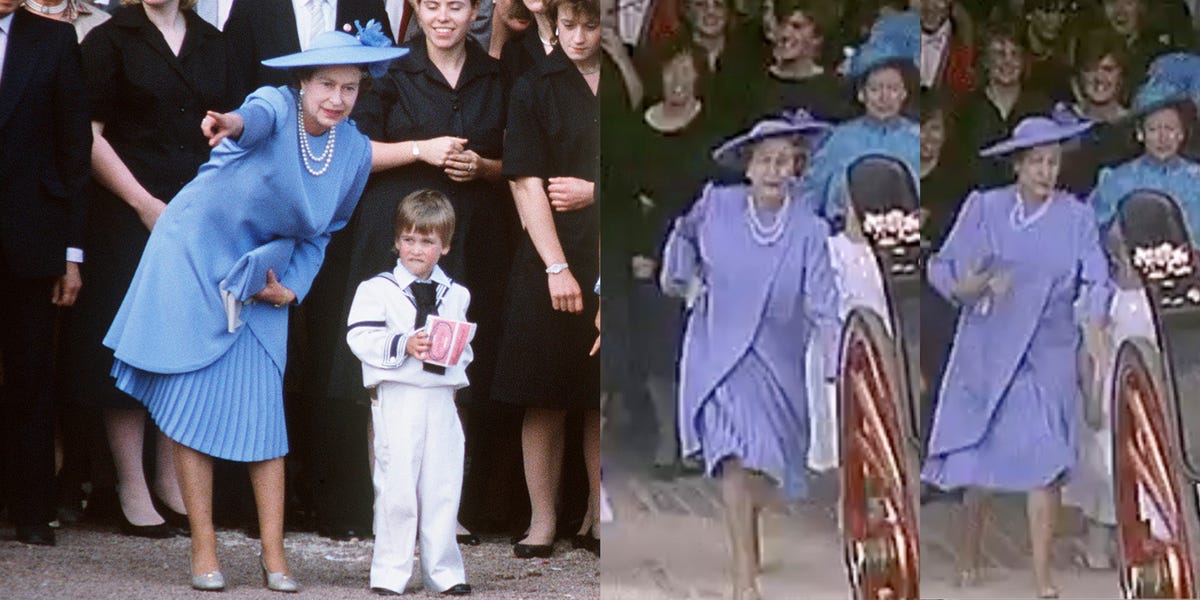 Queen Elizabeth Chasing After a Young Prince William Is So Pure