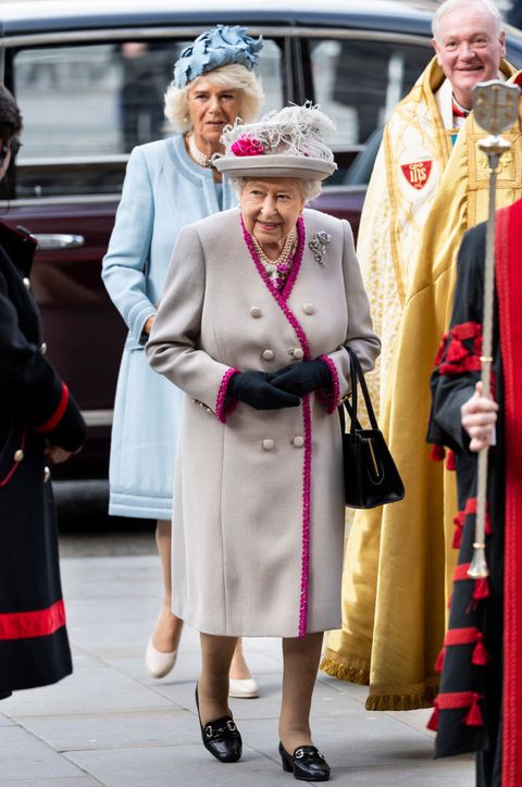 The Queen And The Duchess Of Cornwall Attend A Service Marking  The 750th Anniversary Of Westminster Abbey