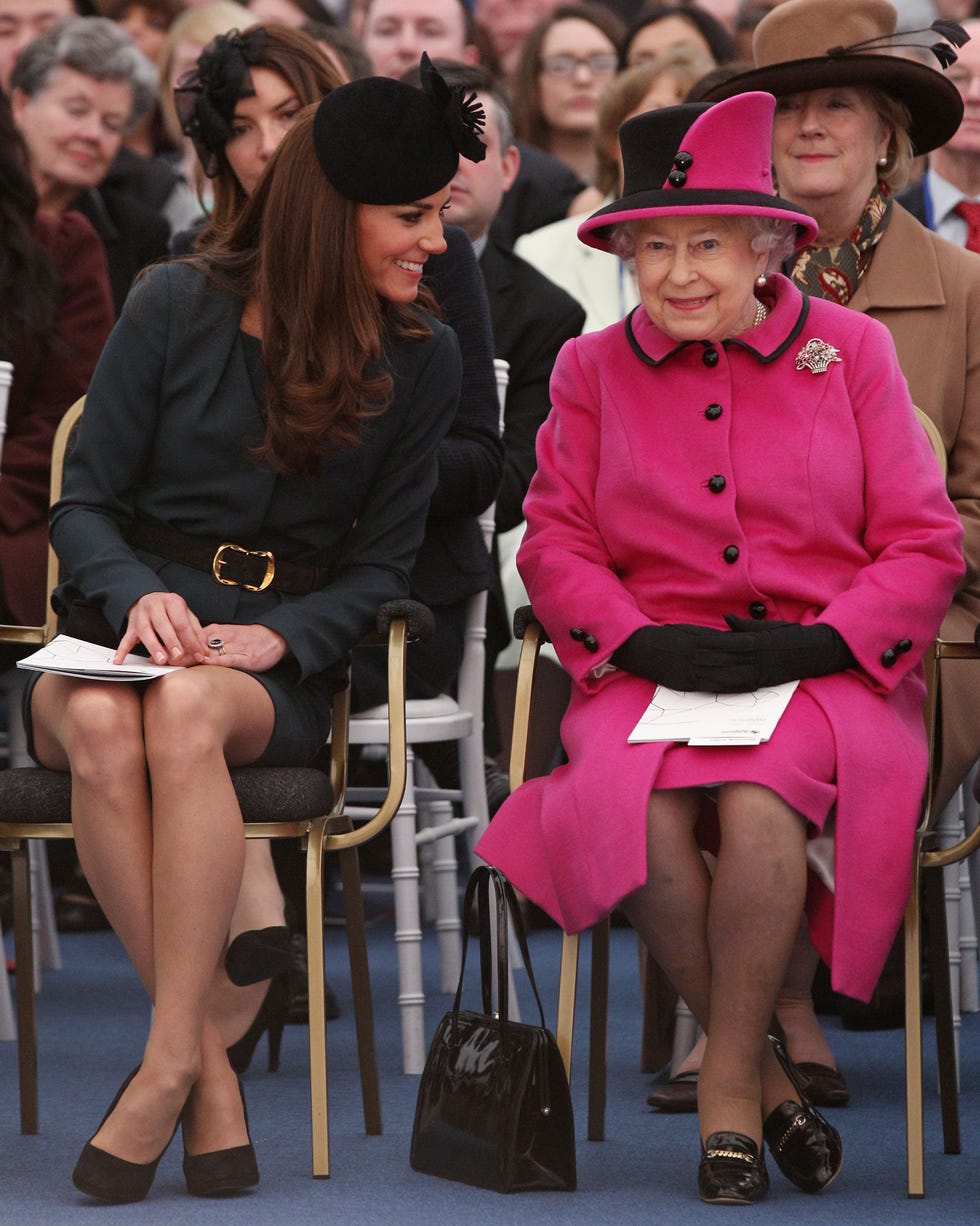 Queen Elizabeth II, Prince Philip, Duke Of Edinburgh And Catherine, Duchess Of Cambridge Visit Leicester