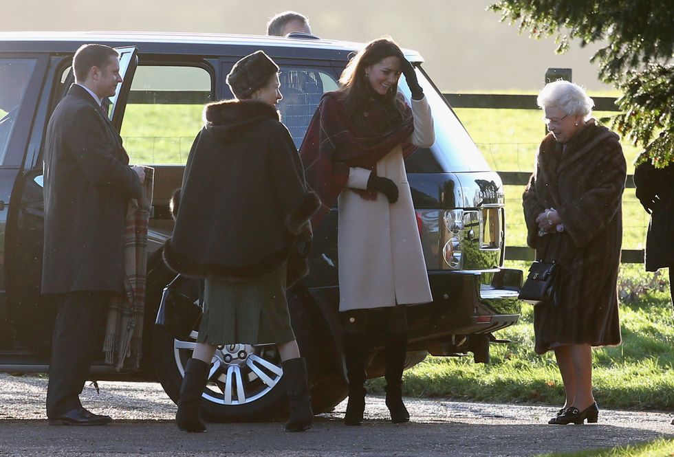 the royal family attend christmas day service at sandringham
