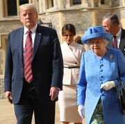The President Of The United States And Mrs Trump Meet HM Queen