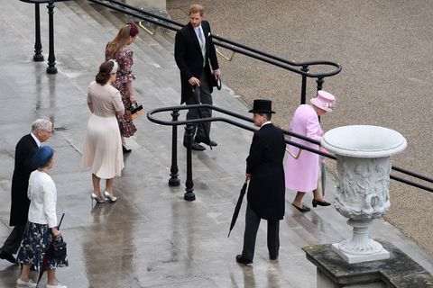 View Of The Queen's Garden Party From The Roof Of Buckingham Palace