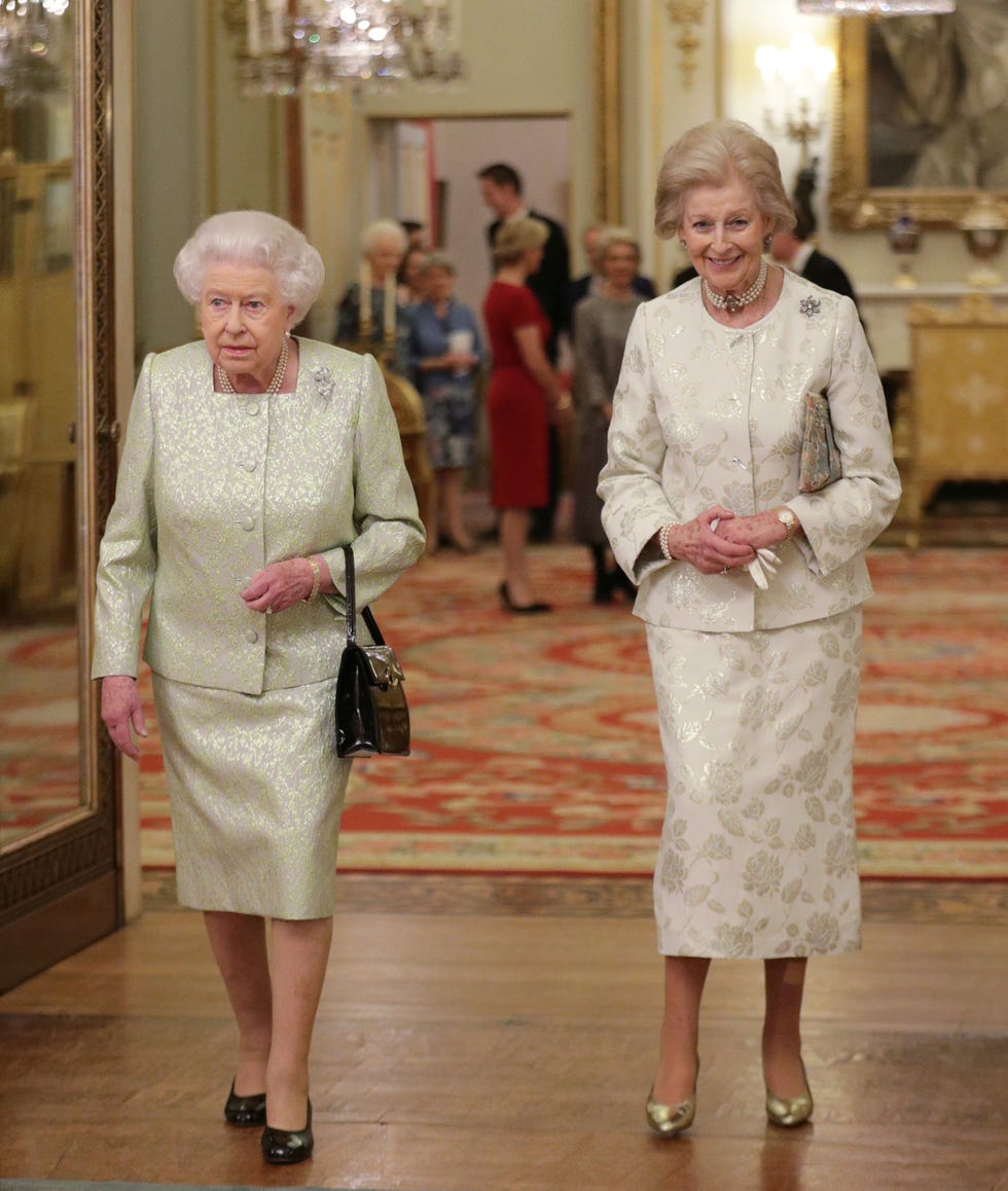 queen elizabeth ii hosts reception for princess alexandra