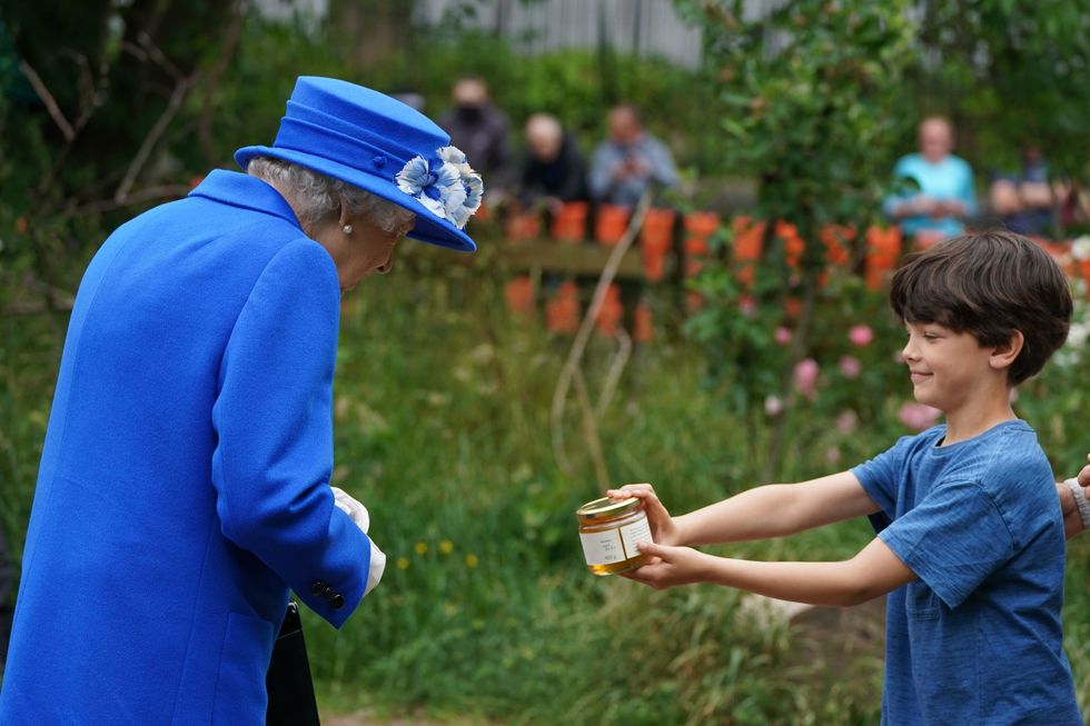the queen and the princess royal visit the childrens wood, glasgow