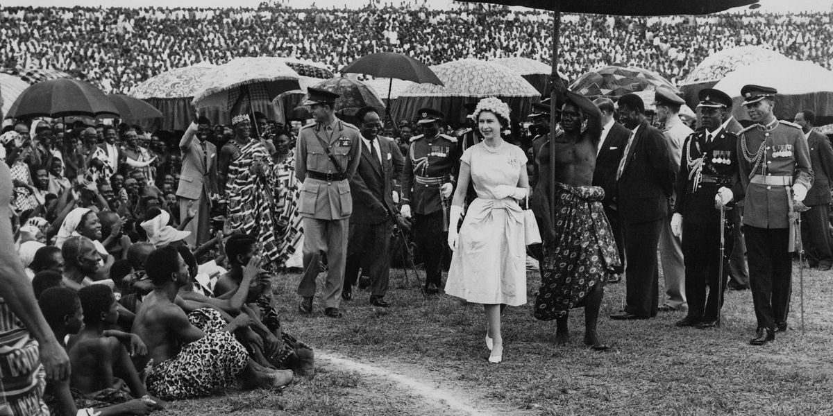 On 18th November 1961, Queen Elizabeth II danced with Ghanaian president  Kwame Nkrumah at a farewell ball held at State House, Accra. They, and the  Duke, By Ghana Facts & History