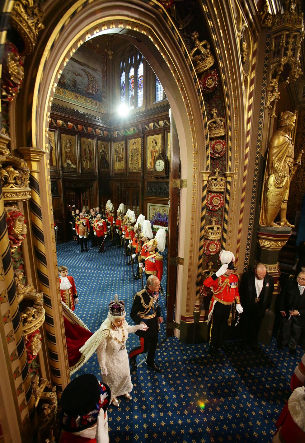 queen elizabeth ii attends the state opening of parliament