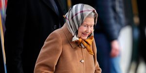Queen Elizabeth II Arrives At King's Lynn Station