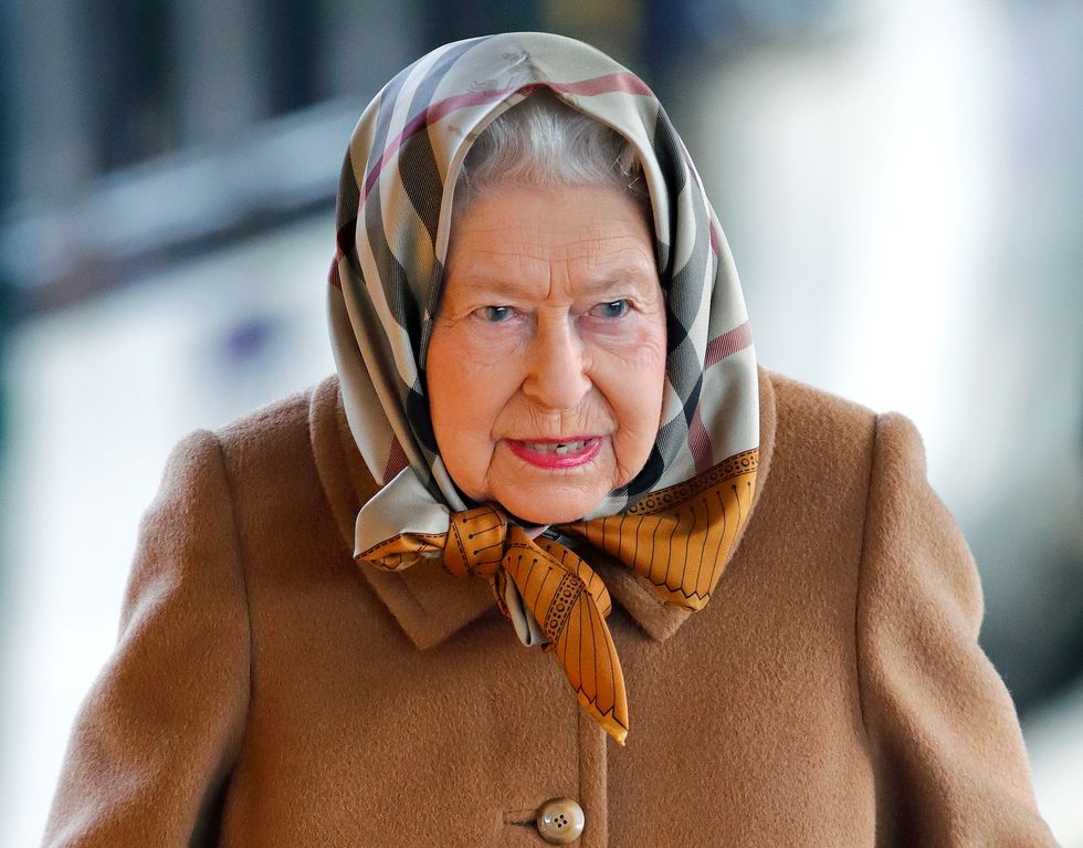 Queen Elizabeth II Arrives At King's Lynn Station