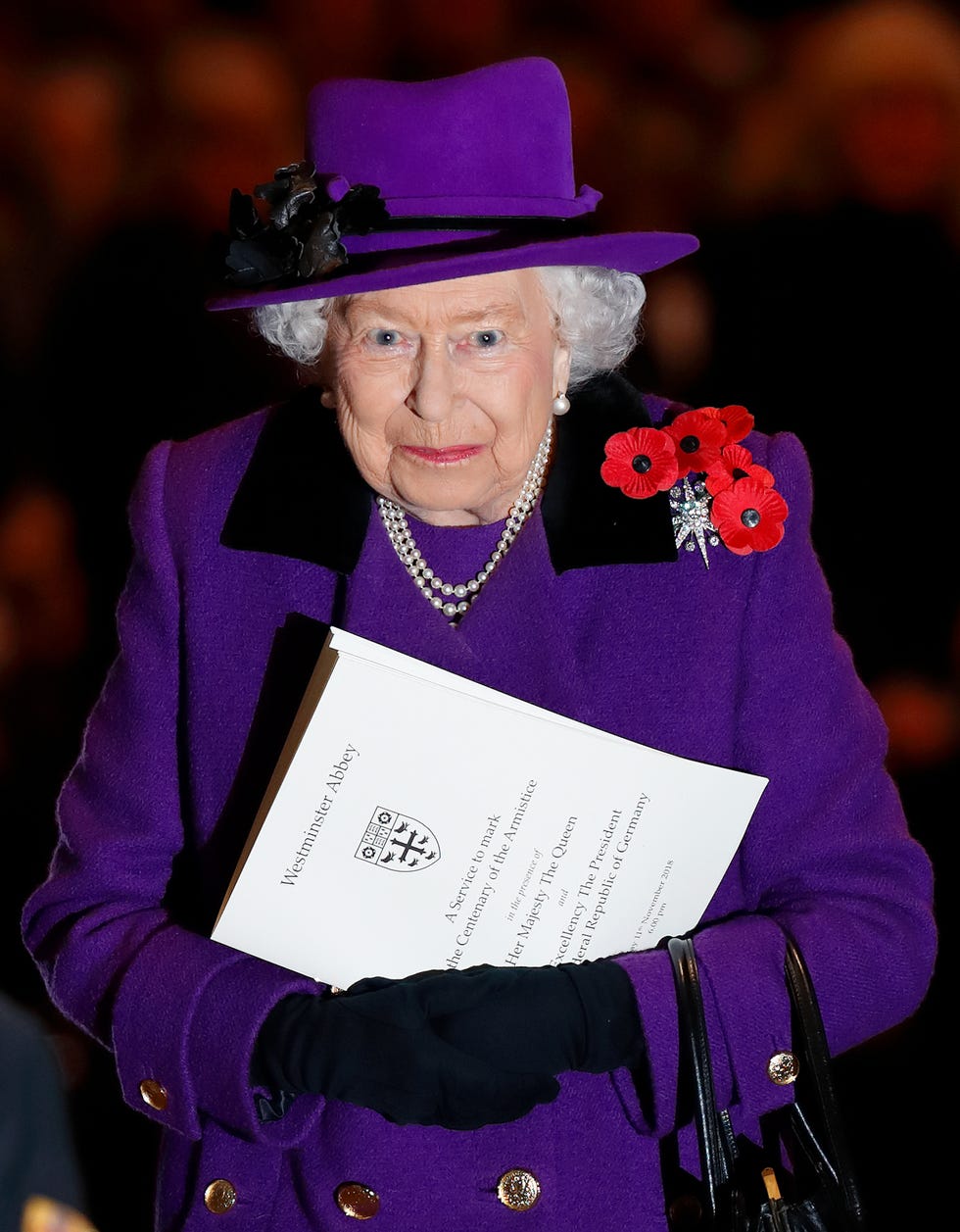The Queen Attends A Service At Westminster Abbey Marking The Centenary Of WW1
