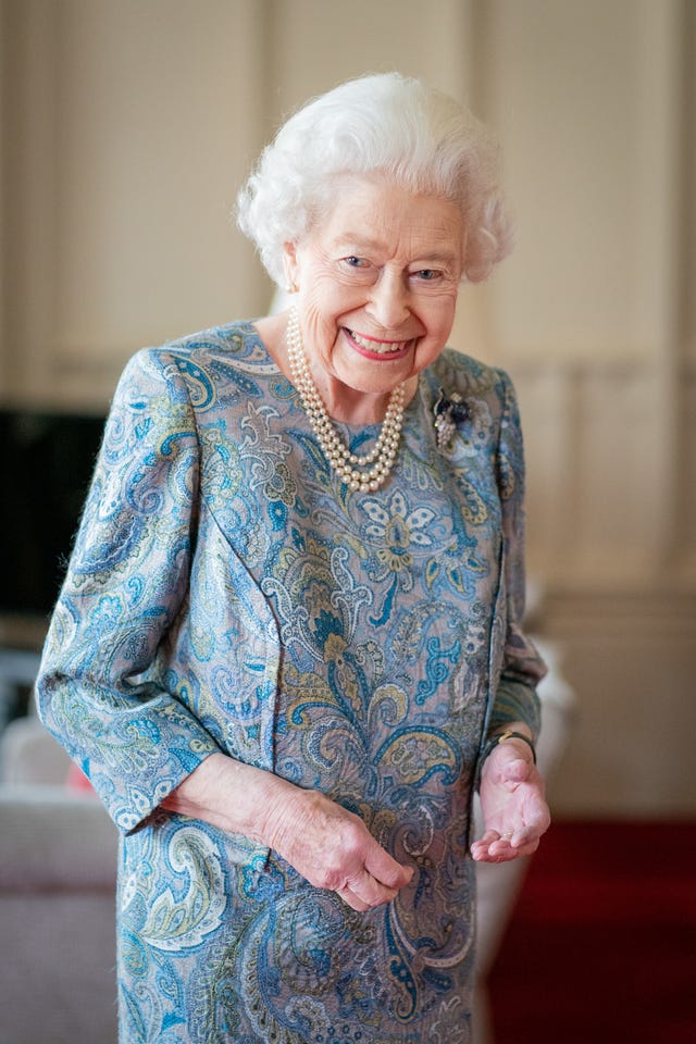 la soberana británica en una imagen de abril de 2022