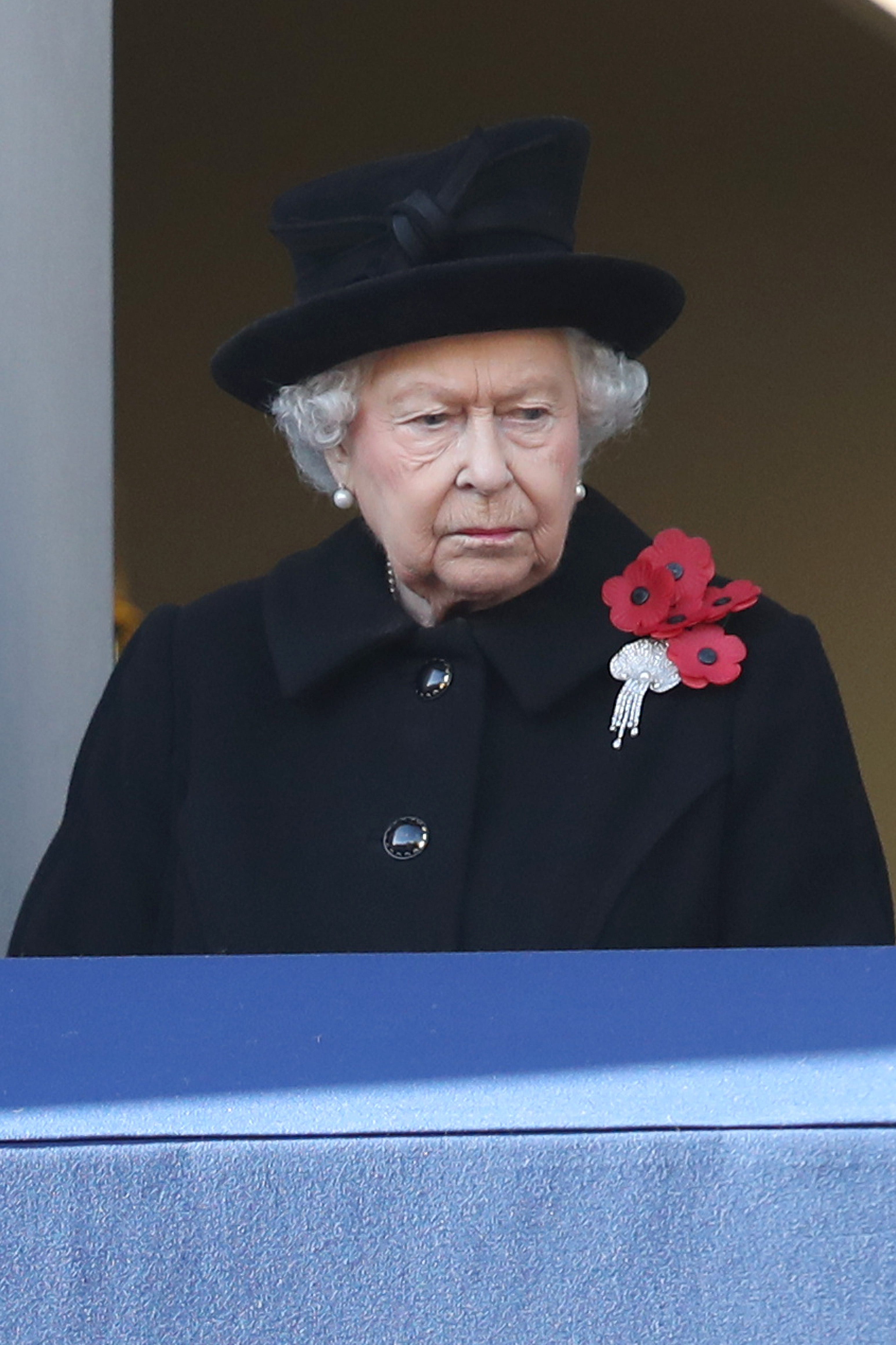Wreaths Are Laid At The Cenotaph On Remembrance Sunday