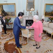 david cameron greets the prime minister of japan