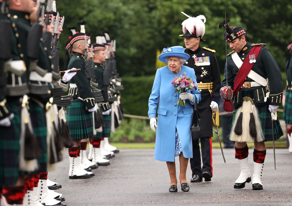 the queen and the duke of cambridge attend the ceremony of the keys at the palace of holyroodhouse