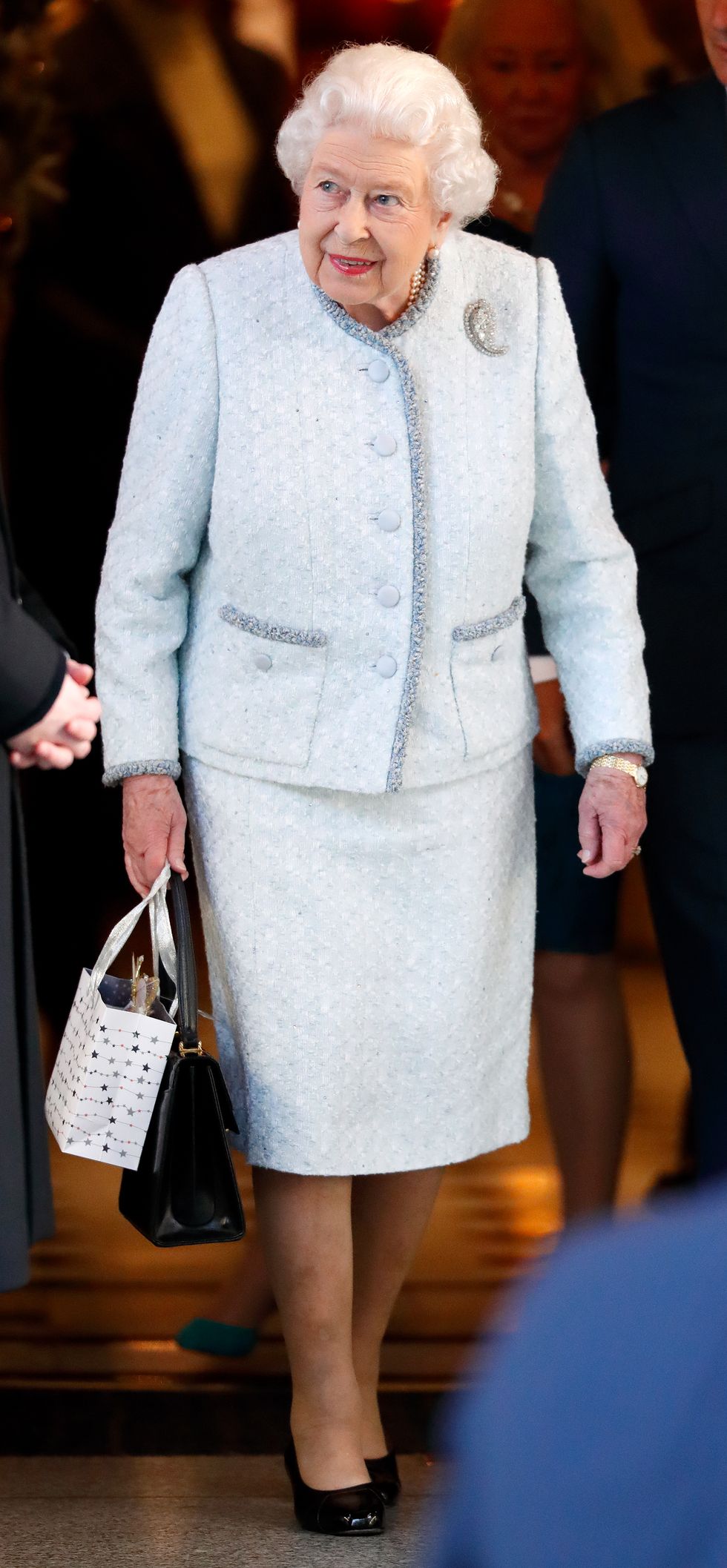 Queen Elizabeth II Hosts A Christmas Lunch At The Goring Hotel