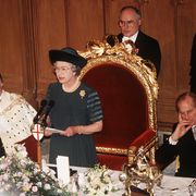 gbr queen elizabeth ii makes a speech on her 40th anniversary