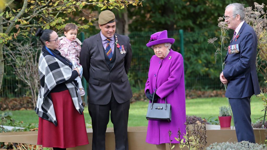 preview for Queen Elizabeth Arrives at the Royal British Legion Industries Village