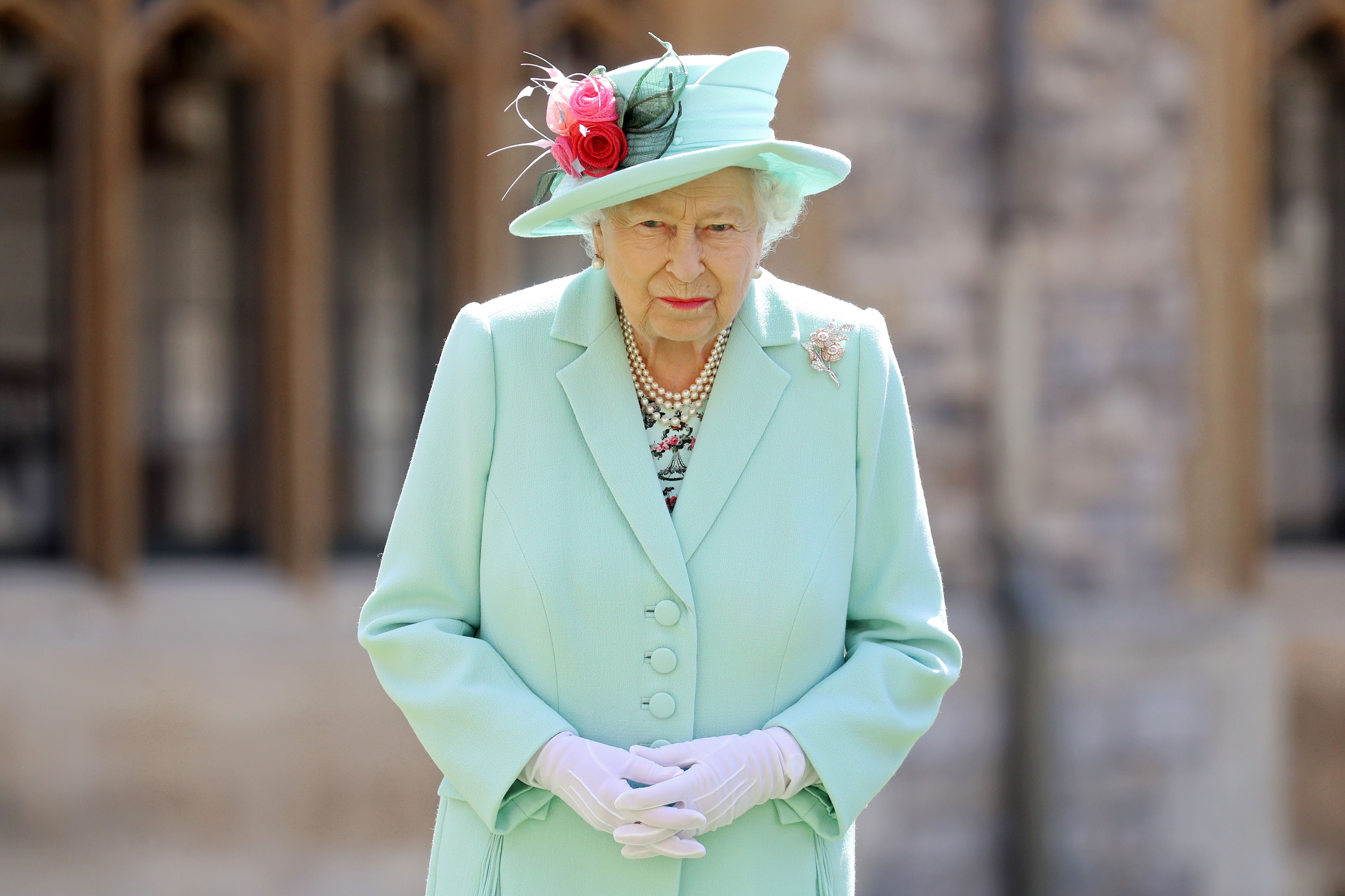 Queen Elizabeth s Outfit at Princess Beatrice s Wedding in Photos