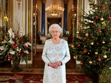 Queen Elizabeth II's 2012 Christmas Broadcast At Buckingham Palace