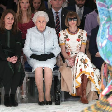 The Queen Presents The Inaugural Queen Elizabeth II Award For British Design At London Fashion Week