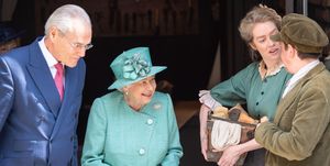 Queen visits Sainsbury's anniversary model