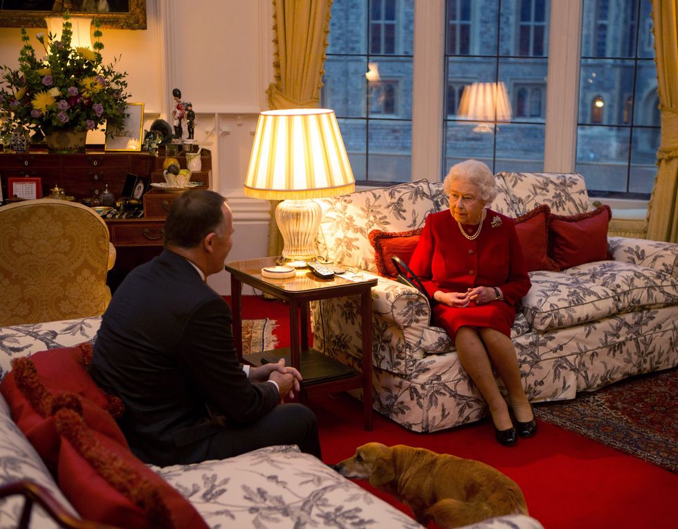 queen elizabeth ii meets prime minister of new zealand john key at windsor castle
