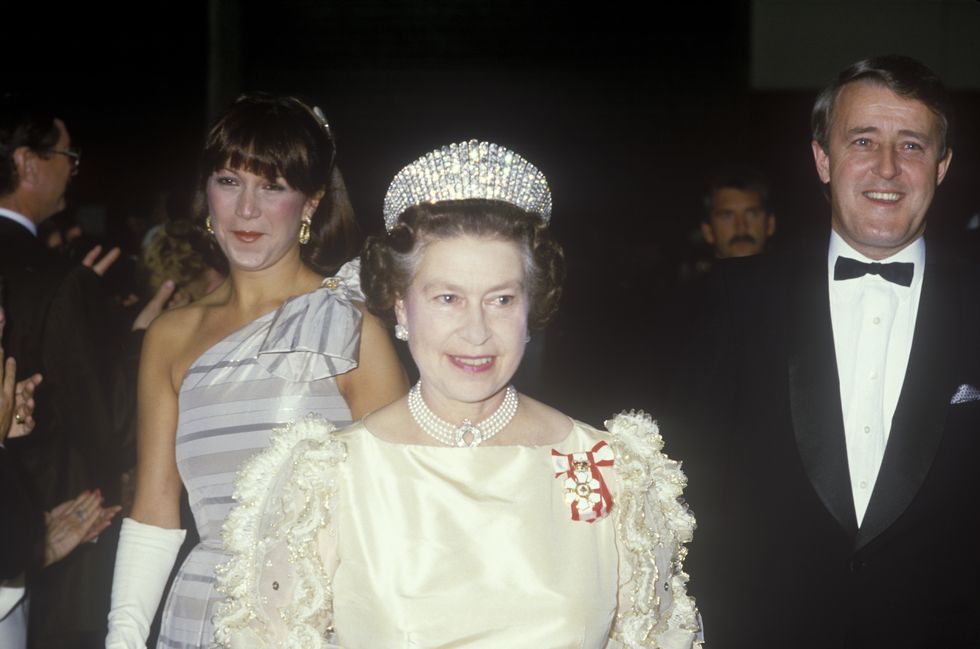 Queen Elizabeth II mila brian mulroney
